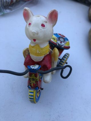 Japanese Tin Litho Toy Collectors Antique Vintage Rabbit