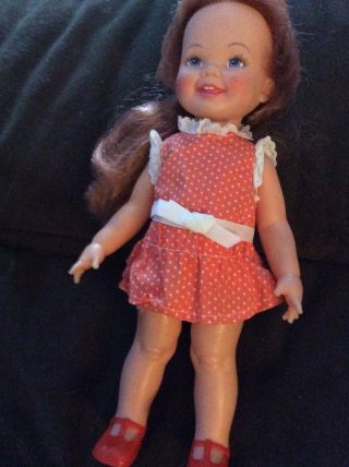 Chrissy Little Sister.  Vintage Ideal Crissy Family Cinnamon Doll Very Good Cond.
