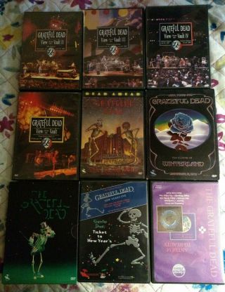 Grateful Dead 9 Dvds 11 Disc Rare View From The Vault 1,  2,  3,  & 4 Winterland