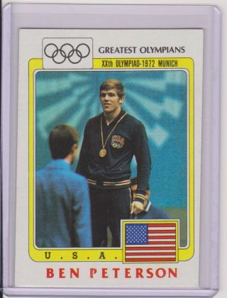 Rare 1983 " Black Ring " Olympic Ben Peterson Wrestling Card 78