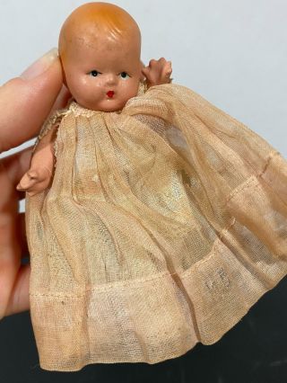 Antique Ceramic Story Book Baby Doll Miniature