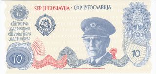 Yugoslavia Tito 10 Dinara Nd 1980 P.  Nl Unc Rare
