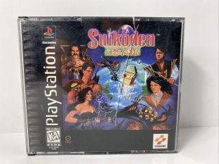 Suikoden (sony Playstation 1,  1996) Complete Ps1 Game & Rare Black Label