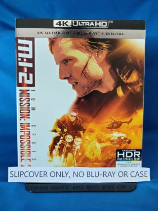 Mission Impossible 2 4k Blu - Ray Slipcover Only Rare Oop