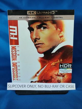 Mission Impossible 1 4k Blu - Ray Slipcover Only Rare Oop