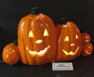 Rare Halloween Foam Mold Jack O Lantern Light Pumpkin Paper Magic Group - 1999