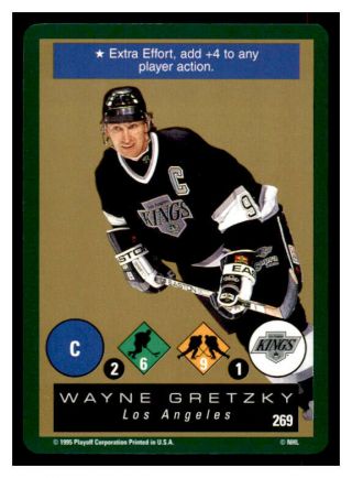 1995 - 96 Playoff One On One 269 Wayne Gretzky Gold Rare (ref 38645)