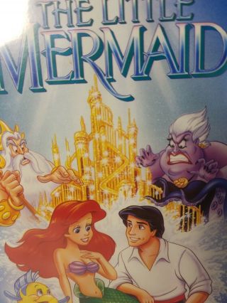 The Little Mermaid Disney VHS Black Diamond Banned Cover Edition Rare 2