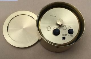 Vintage TIFFANY & Company CO Round Swivel Top Desk Travel alarm clock Not Workin 2