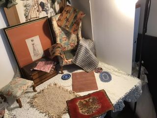 $1.  00 Days - Group Of Antique Doll House Rugs