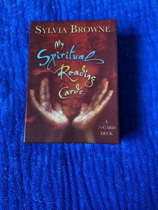 My Spiritual Reading Cards Sylvia Browne 74 Card Deck Rare Out Of Print