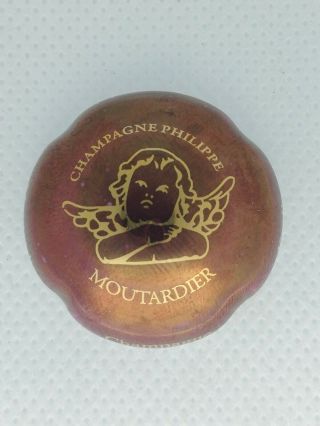 Capsule De Champagne Philippe Moutardier Porcelaine Numéro 30e Côté 45 Rare