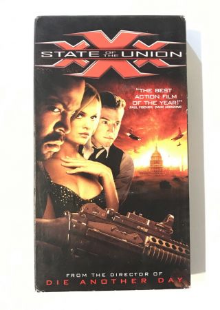 Xxx: State Of The Union (vhs,  2006) Rare Sony Late Release Ice Cube Willem Dafoe