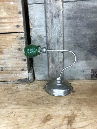 Jc20 Little Beauty Night Lamp Antique Kerosene With Green Shade Rare O.  C.  White