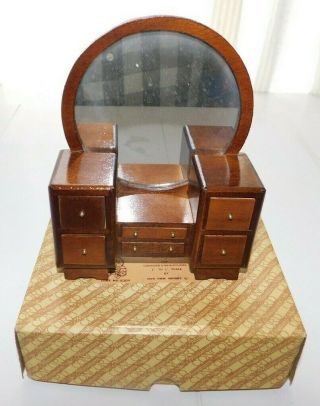 Vintage Concord Miniatures Dollhouse Furniture Vanity Dresser 8304
