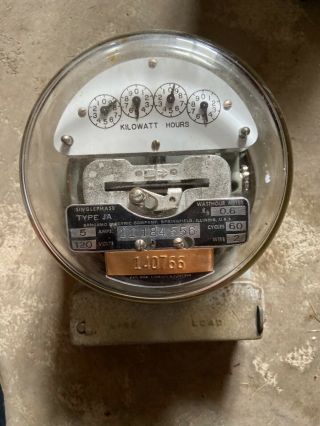 Vintage “sangamo " Type Ja Electric Meter
