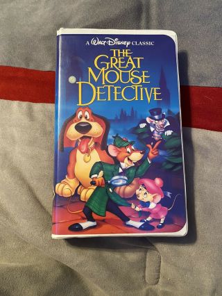The Great Mouse Detective Rare Disney " The Classics " Black Diamond 1992 Vhs