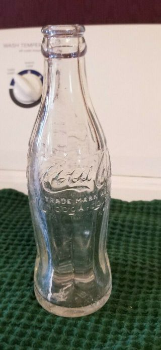Rare/vintage Coca - Cola / Coke Hobble Skirt Bottle - Clear 6 Oz 1949