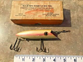 Vintage Martin 4 - Inch Pearl - Pink Salmon Plug