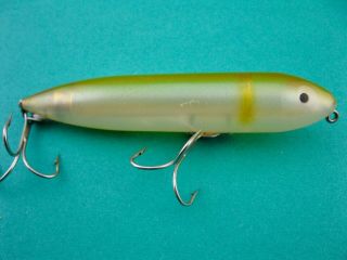 Limited Heddon Zara Spook - Clear With Yellow Back - Unfished