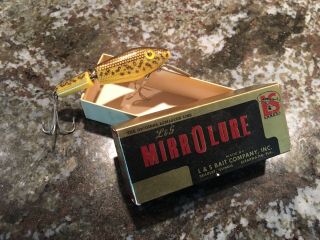 Vintage L & S Mirrolure Fishing Lure Minnow Antique Florida Tackle Box Bait Bass