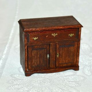 House Of Miniatures 40003 Chippendale Hutch Cabinet Assembled Finished 1:12