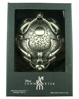 2011 John Carter Movie Promo Metal Medallion Disney Rare