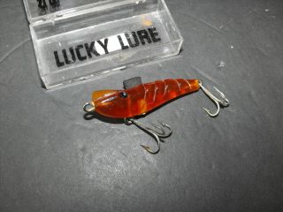 Vintage Lucky Lure Shrimp Lure Florida Bait By Gillespie Fishing Lure