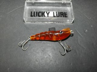 Vintage Lucky Lure Shrimp Lure Florida bait by Gillespie Fishing Lure 3