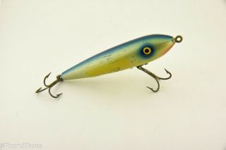 Vintage Barracuda Brand Topper Fishing Lure Blue Boy Color Cf11