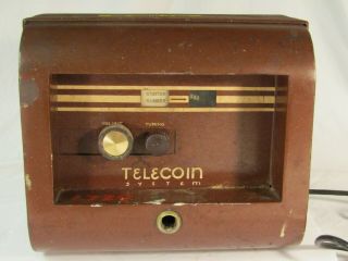 Rare Vintage Telecoin System Radio Coin Operated