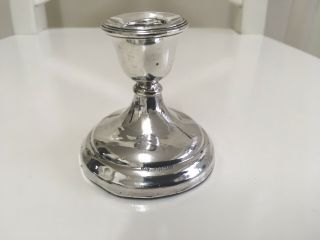 Lovely Solid Silver Candlestick By Woodalls Birmingham 1926