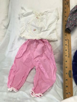Vintage 4 Pc Baby Doll Clothes Outfits Overalls Pants Top 16 " 17 " 18 "