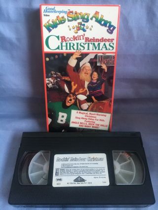 RARE Good Housekeeping: KIDS SING ALONG Rockin ' Reindeer Christmas VHS 3