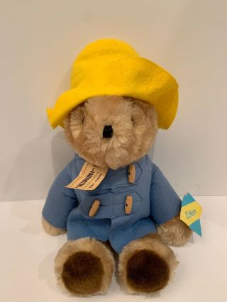 Vintage Paddington Bear Stuffed Plush 1975 Eden Toys Darkest Peru London England