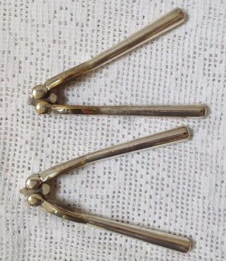 Nut Crackers,  Two Pairs Of Antique Well Made Silver Plated Crackers 3