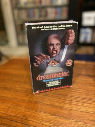 Dream Maniac Rare Wizard Video Big Box Horror Vhs