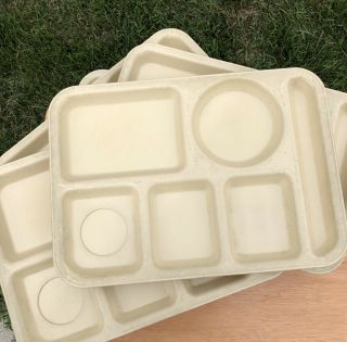 Vintage Silite Melamine School Cafeteria Lunch Divided Trays 614 Chicago,  Il