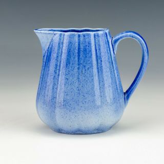 Antique Ashtead Pottery - Blue Glazed Art Deco Jug - Unusual