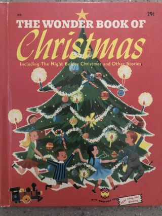 The Wonder Book Of Christmas Wonder Book 1951 Vintage Rare Htf