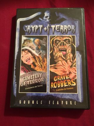 Crypt Of Terror: Cemetery Of Terror/grave Robbers Horror Rare Oop Dvd