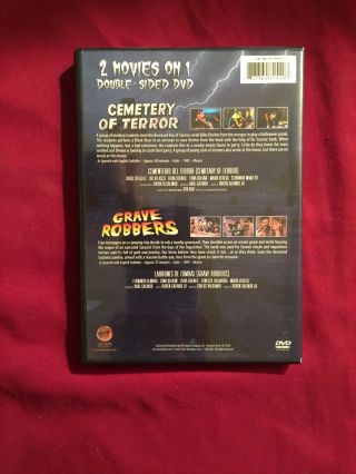 CRYPT OF TERROR: CEMETERY OF TERROR/GRAVE ROBBERS Horror Rare OOP DVD 2