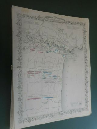 100 Battle Of Alma Crimea Map By J Tallis C1858 Vgc Colour