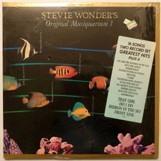 Stevie Wonders - Musiquarium I - 2 Lp Vinyl Album - Rare - 1982 Shrink