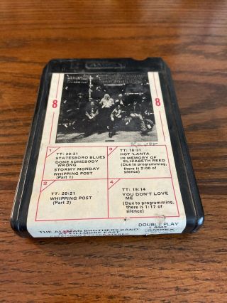 The Allman Brothers Band - Live At The Fillmore East - 8 Track Rare