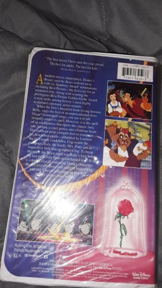 Beauty and the Beast Walt Disney RARE Black Diamond Classic VHS 3