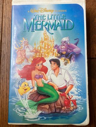 Walt Disney The Little Mermaid Black Diamond Classic 913 Banned Cover Rare Vhs