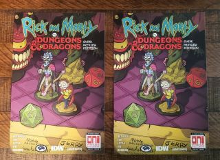 2 Rick And Morty Dungeons & Dragons 1 Cover 1s Gen Con Variant Rare Oni Press