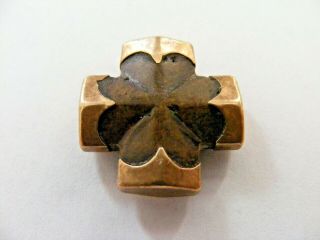 Rare Vintage Staurolite Mounted Stone Fairy Cross