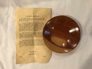 Vintage Wood Juniper Bowl Dish From The Gift Box In Bend Oregon A005